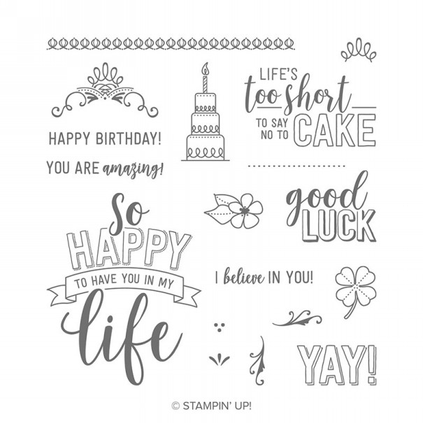 シンプルなバースデーミニカード スタンプ メッセージカード Stampin Grace シンプルなバースデーミニカード スタンプ メッセージカード Stampin Grace