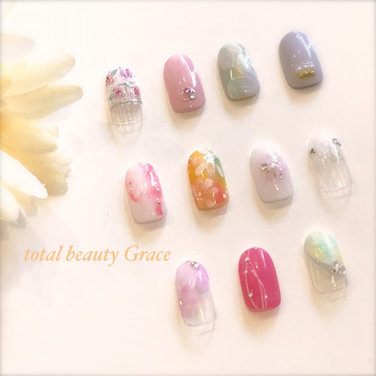 気持ち的にはもう春に切り替わっております 三条市 大人のジェルネイルサロンgrace グレイス