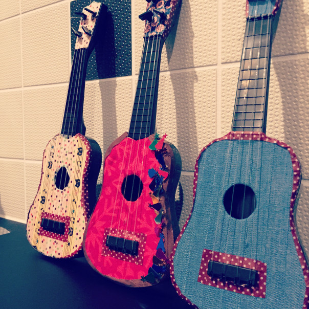 Toy Ukes Decorated Asterisk Guitar Uke