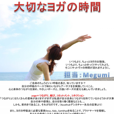 ポンテのレッスン Megumi Yoga