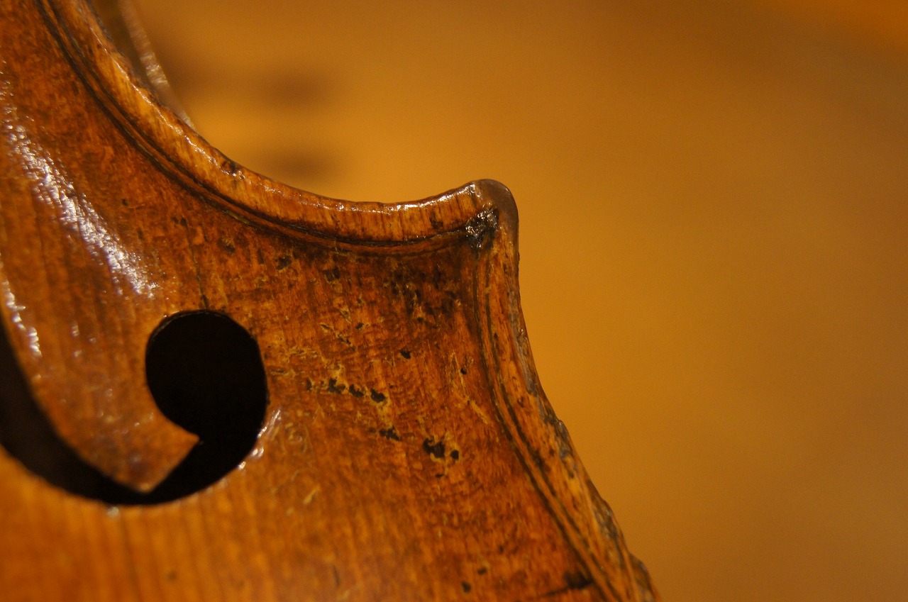 Old German violin by F.A.Glass,Markneukirchen,ca.1800 | オールド