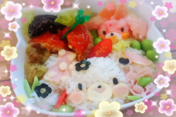 ポンポンリボン Sanrio キャラ弁 みぃ