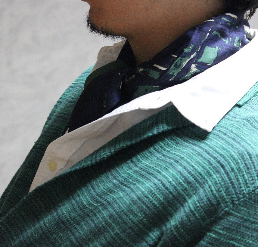 メンズ スカーフコーディネート Jibun Iro 京都