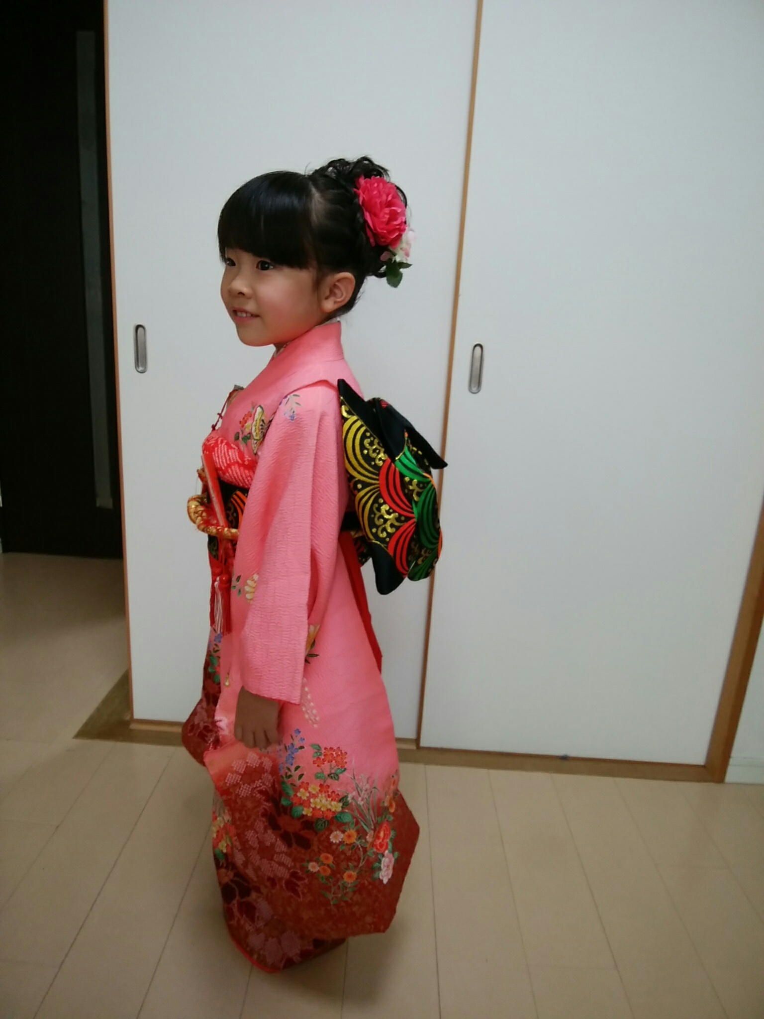 七五三 ７歳女児 | 愛され着物いずみ 出張着付け 着付け教室 川崎市