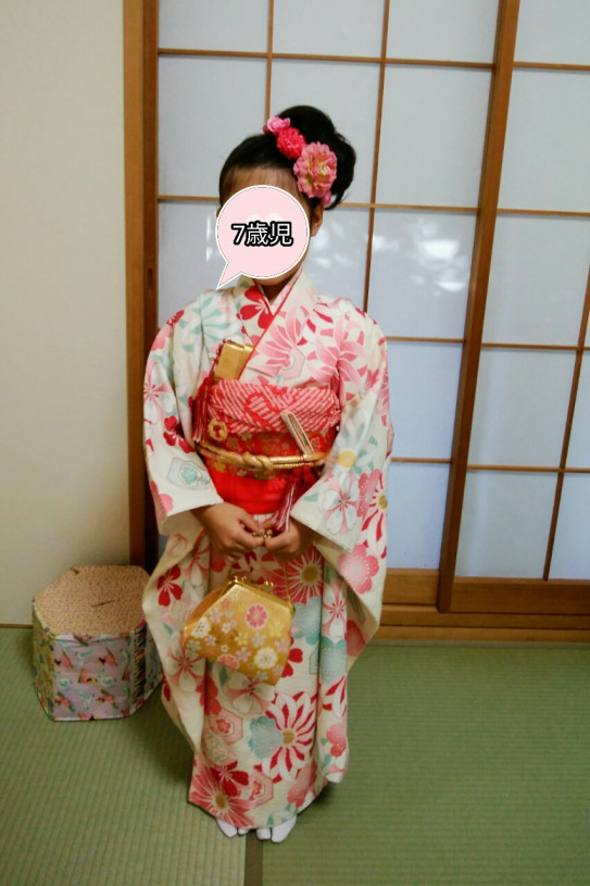 七五三 ピンクでまとめたコーディネート 愛され着物いずみ 出張着付け 着付け教室 川崎市 溝の口