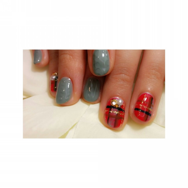 人気モデルさんシリーズ 海田希美 Xmasと冬素材 中目黒のネイリストです