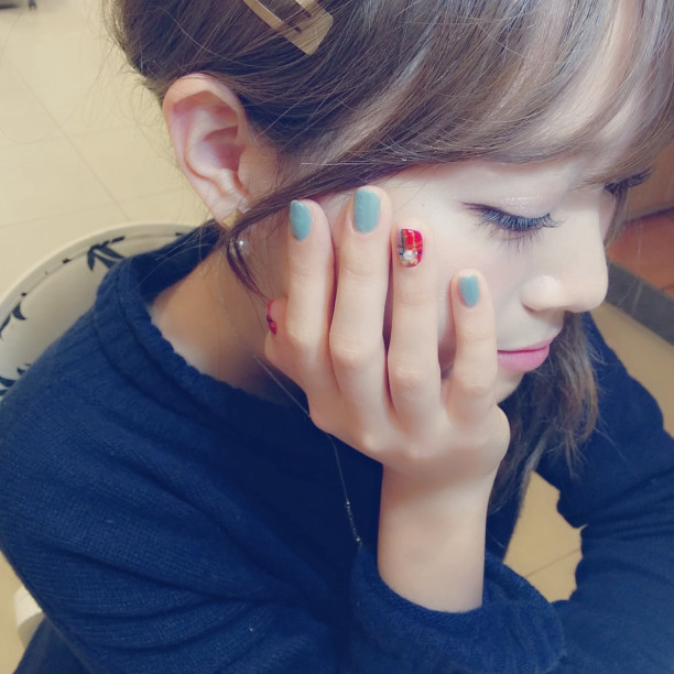 人気モデルさんシリーズ 海田希美 Xmasと冬素材 中目黒のネイリストです