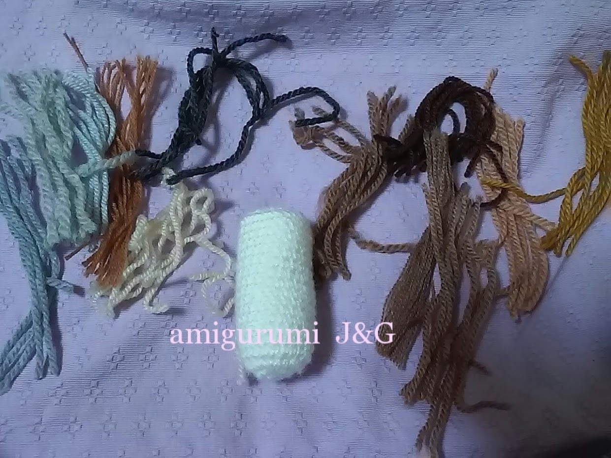 あみぐるみの植毛の仕方 Amigurumi J G