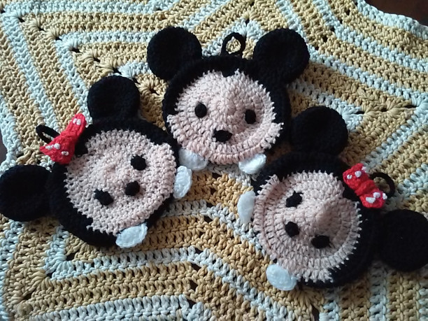 ディズニーツムツム ミッキー ミニーのエコたわし Amigurumi J G ディズニーツムツム ミッキー ミニーのエコたわし Amigurumi J G