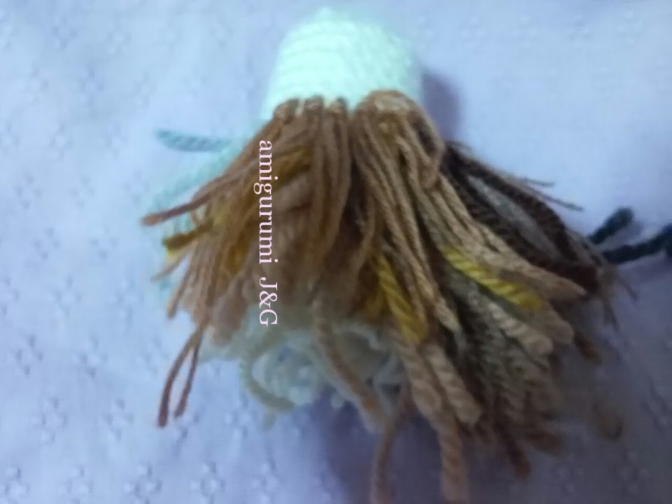 あみぐるみの植毛の仕方 Amigurumi J G
