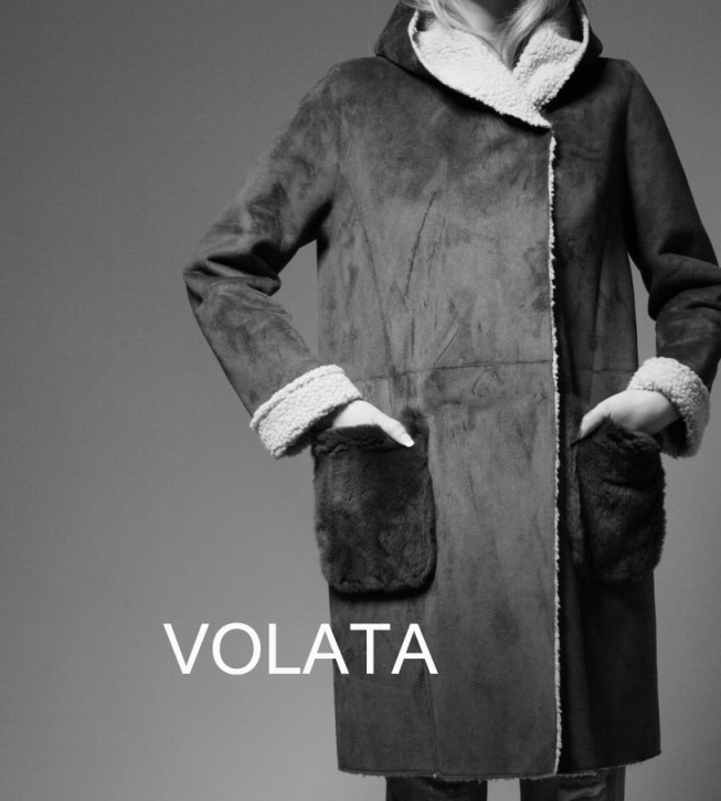 フェイクムートンコート／カーキ | VOLATA.JP
