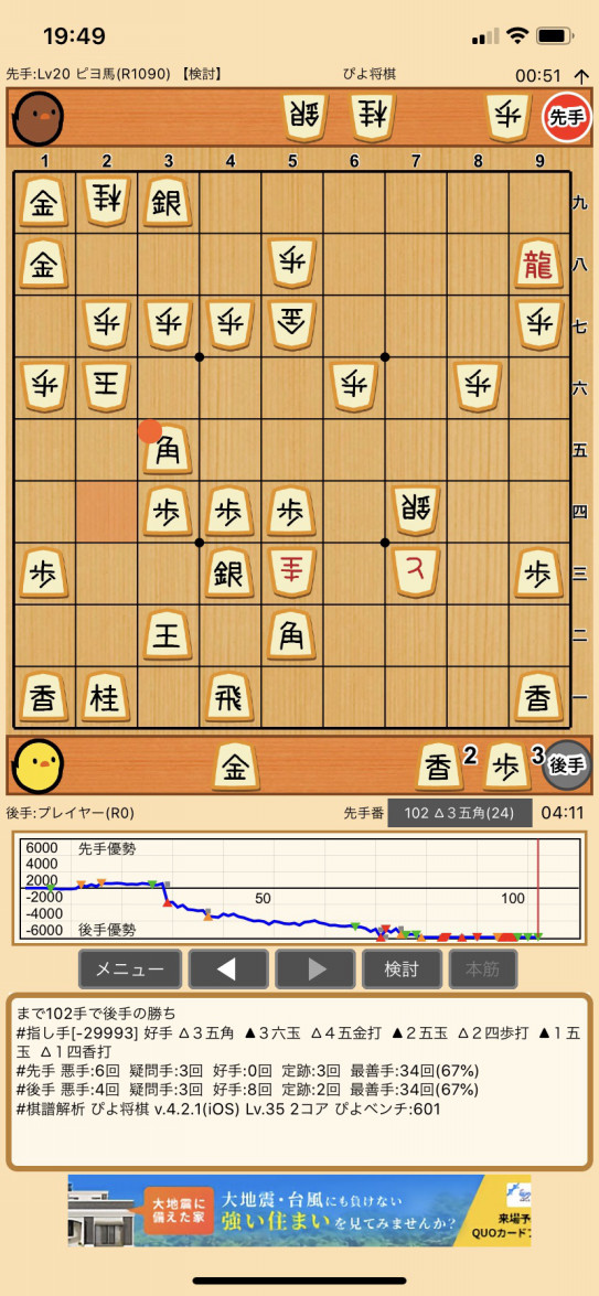ぴよ将棋 Pc対局記録 Doodle
