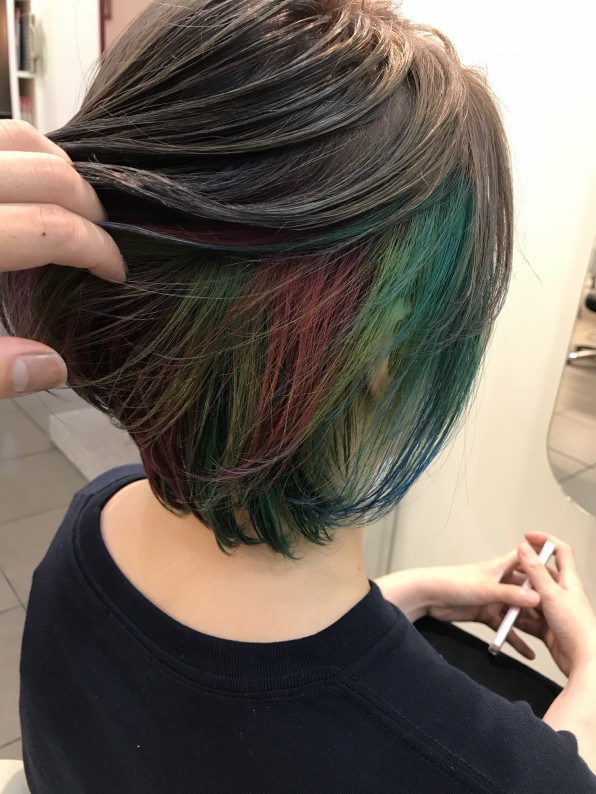 夏の派手髪インナーユニコーン Index Hair S Blog