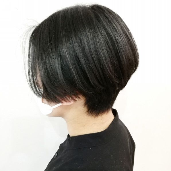 黒髪ハンサムショート 新規カット2400円 Index Hair S Blog