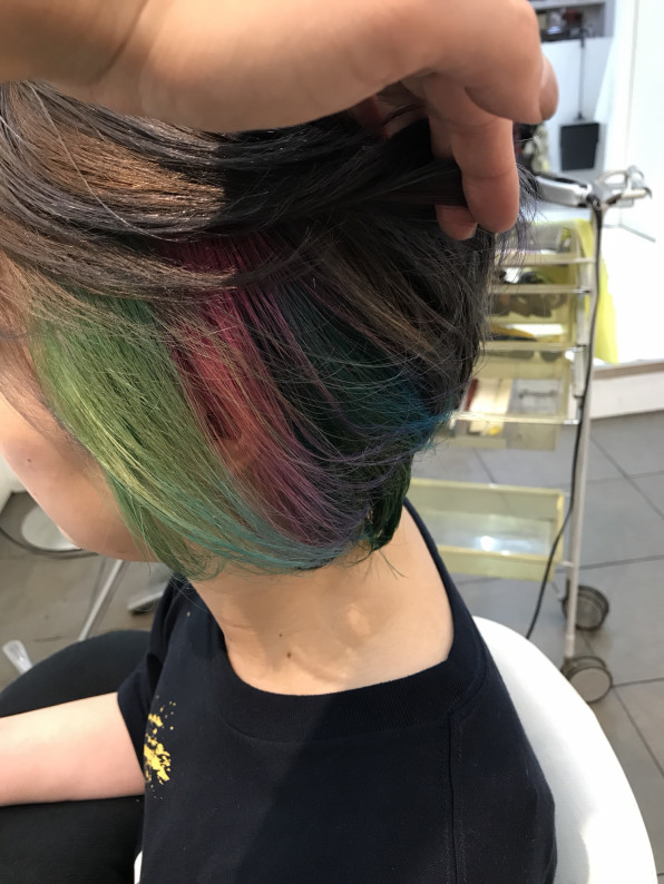 夏の派手髪インナーユニコーン Index Hair S Blog