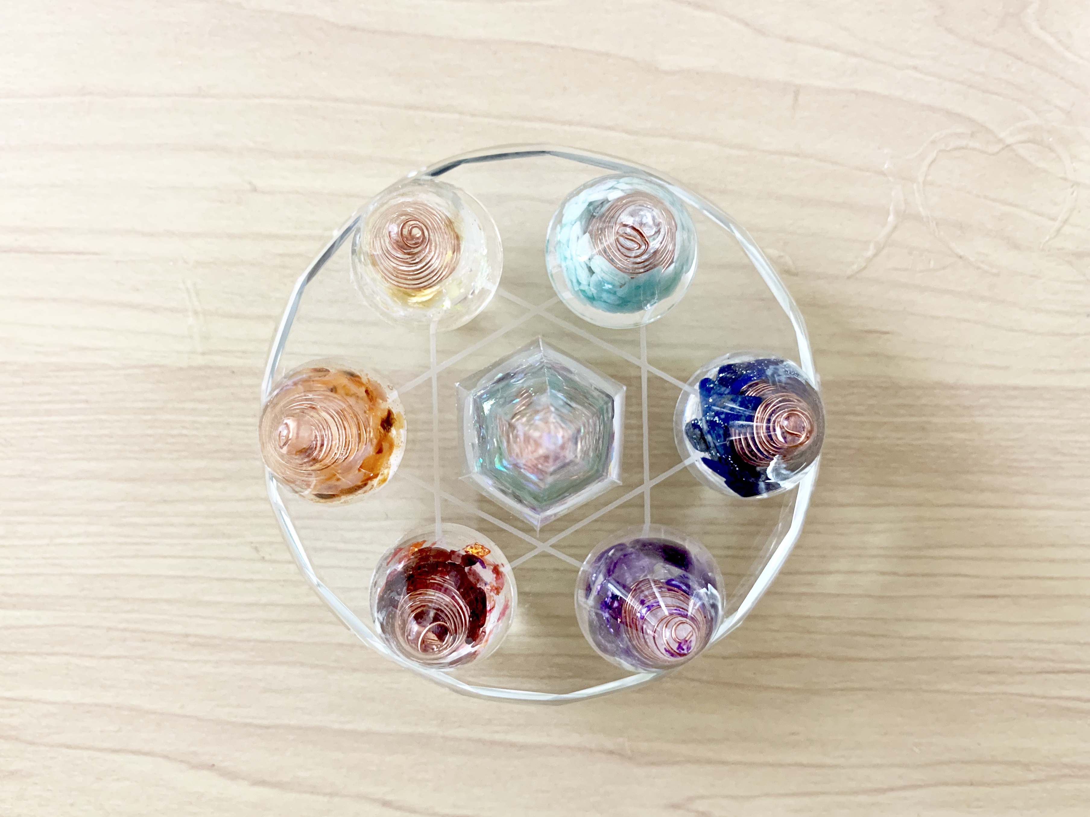 開運エネルギーを高めて効果を増強させる七星陣のオルゴナイト | 幸せ