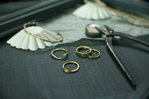 真鍮アクセサリーのワークショップ Shelter Cafe