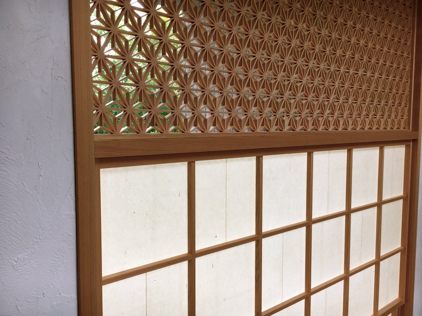 麻の葉入大阪障子