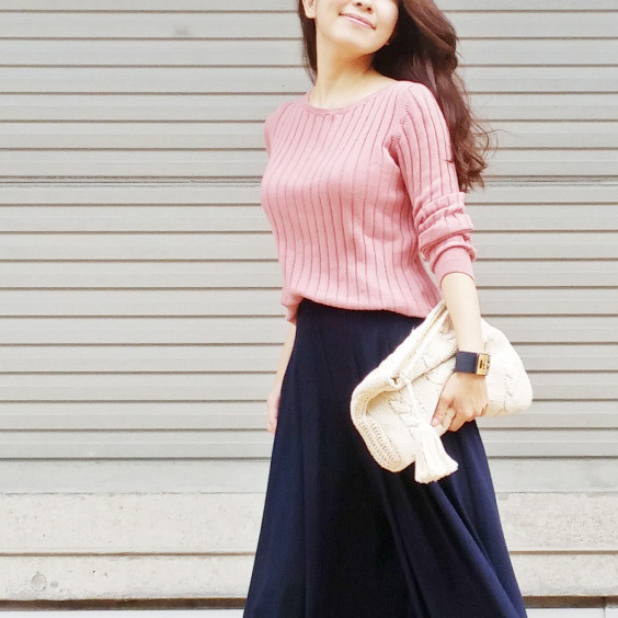 Uniqloのニットとスカンツ Riri Style