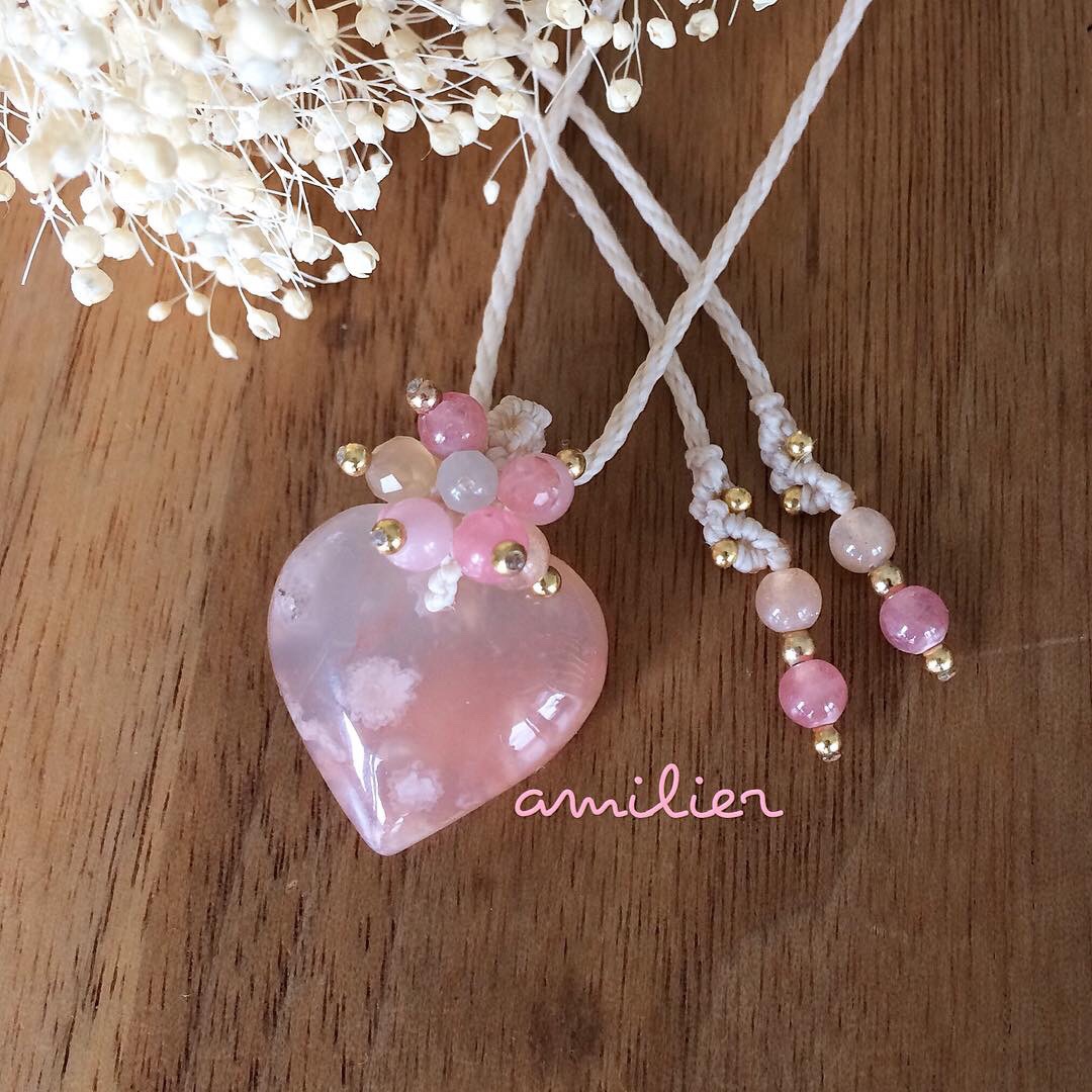 チェリーブロッサムアゲートペンダント | amilier