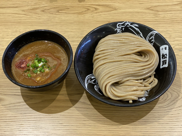 松戸富田麺桜 新松戸 甘エビ濃厚つけ麺 1 000円 千葉拉麺通信