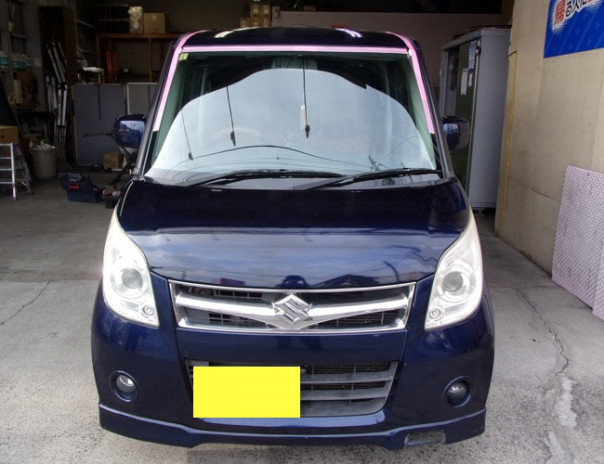 スズキ 新品 フロントガラス パレット MK21S ガラス型式YT2 品番84511-82K03 GT ブルーボカシ付フロントガラス スズキ・パレット（ＭＫ２１Ｓ）飛び石によるフロントガラス交換事例 | ジャパンオートガラス