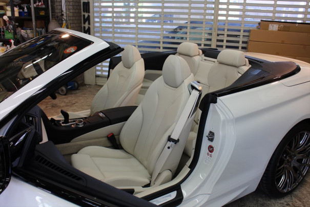 白いシートを白いままに白いbodyを艶やかに白キワ立てる Bmw6seriesカブリオレにアドラスコーティングフルコース アクセスエボリューション用賀店 カーコーティング カーメンテナンスの専門店 白いシートを白いままに白いbodyを艶やかに白キワ立てる Bmw6seriesカブリオレにアドラスコーティングフルコース アクセスエボリューション用賀店 カーコーティング カーメンテナンスの専門店