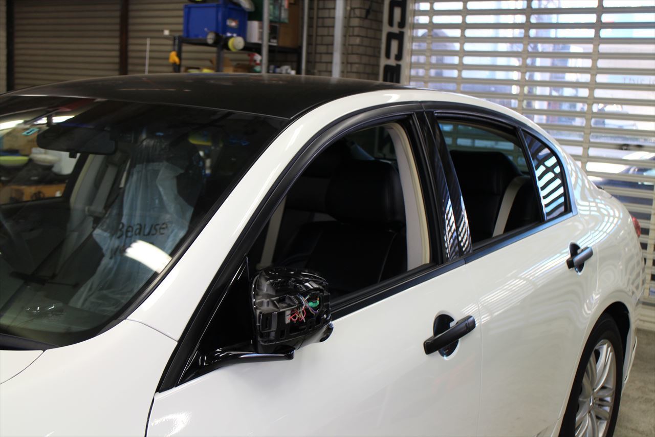 SKYLINE V36 セダン ルーフ トランクリップスポイラー塗装セット [FYRALIP] リアルーフスポイラー 純正色塗装済 Y15R High Kick