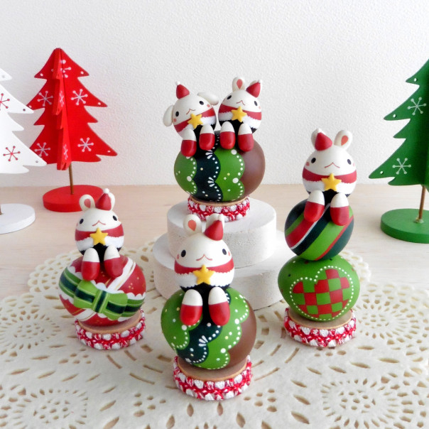 11月の販売 クリスマスはサンタな旅うさぎ 思い出たまごがやってくるよ Nagi