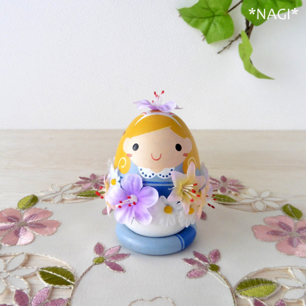 新発売 アリスの花イースターバニーのたまごドール Nagi