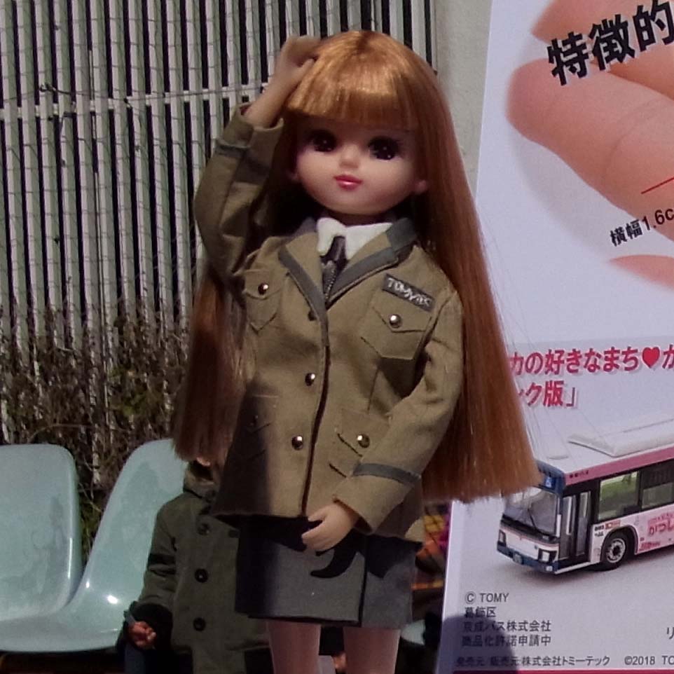 リカちゃん 貼っ 大分バス リカちゃん