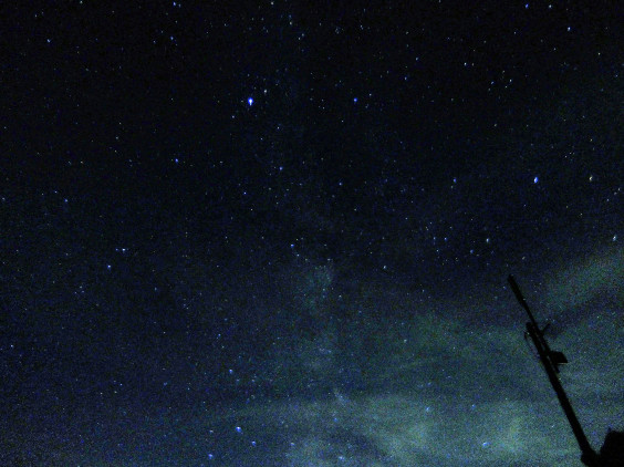 第二駐車場からも天の川 山のれすとらん さかたのあれこれ