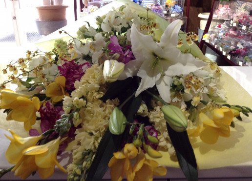 退職祝いの花束 65歳男性用 群馬県前橋市の花屋 Flowershopはなせんwebsite