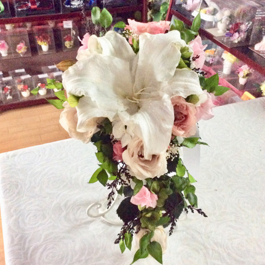 高崎市 結婚式の花のアフターブーケ 群馬県前橋市の花屋 Flowershopはなせんwebsite