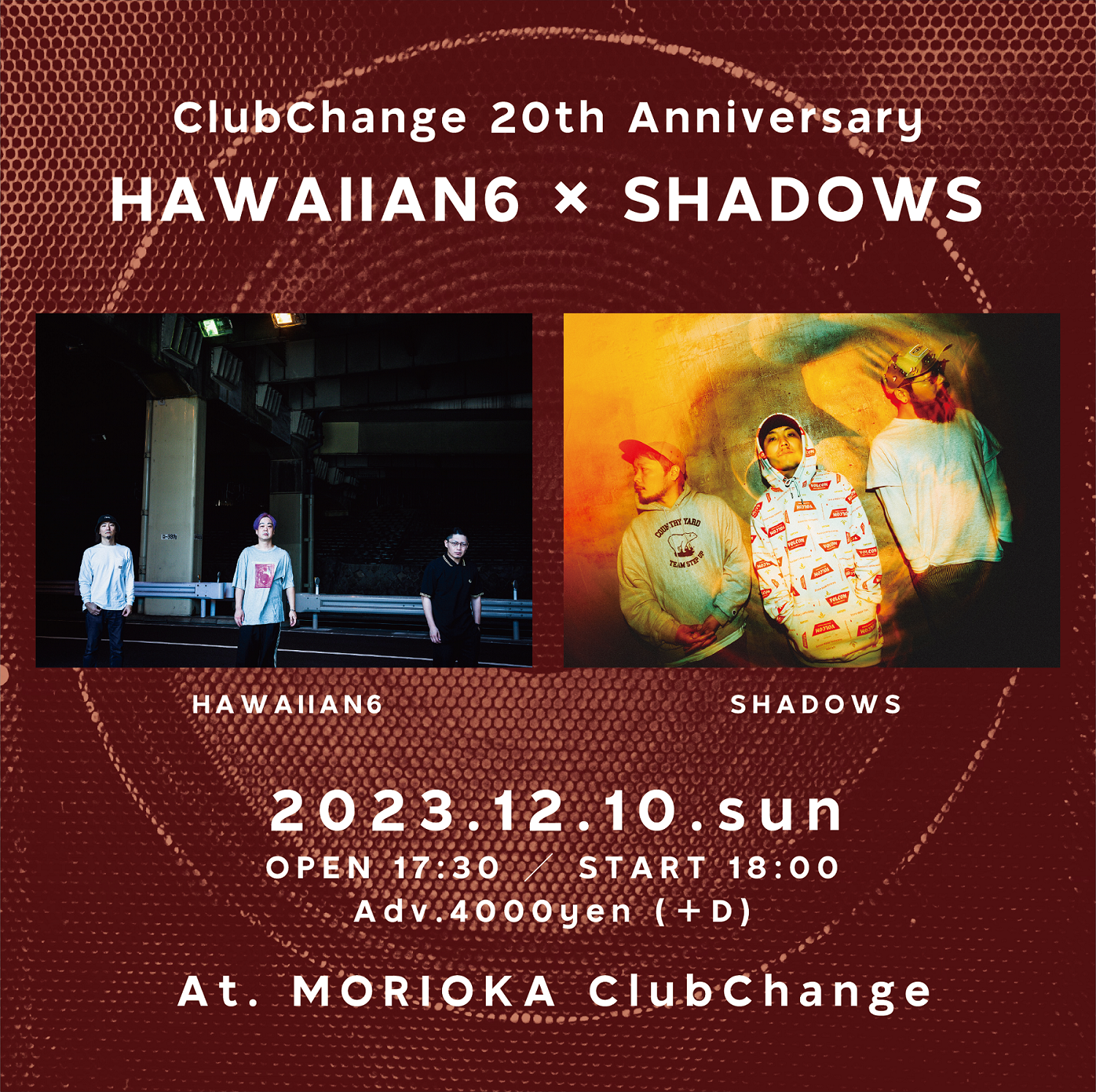 ClubChange 20th Anniversary HAWAIIAN6 × SHADOWS | ClubChange 20th
