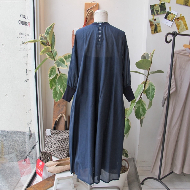 lady's) Audrey and John Wad コットンシルク前後2wayシアーロング