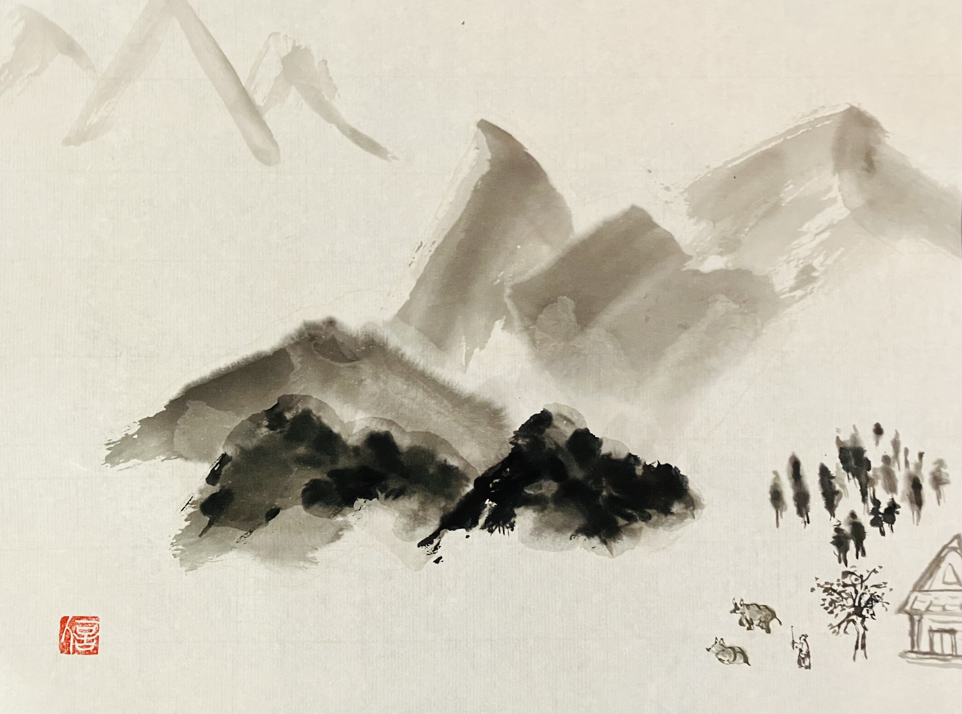Rlung 牛を追う | Rlung World Artworks 2023.4 ~ 2024.3