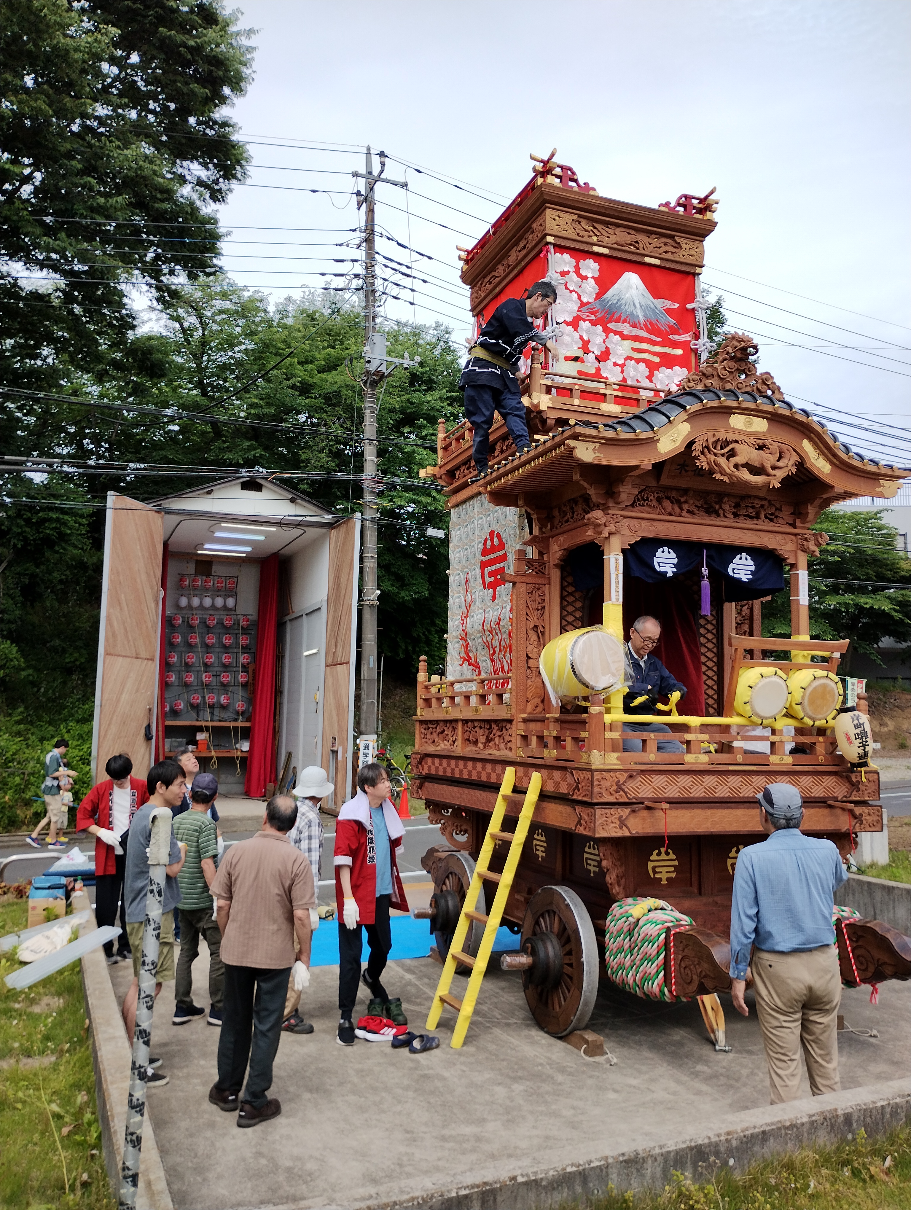 木花咲耶姫の山車片付けを行いました。 | 川越市岸町２丁目自治会