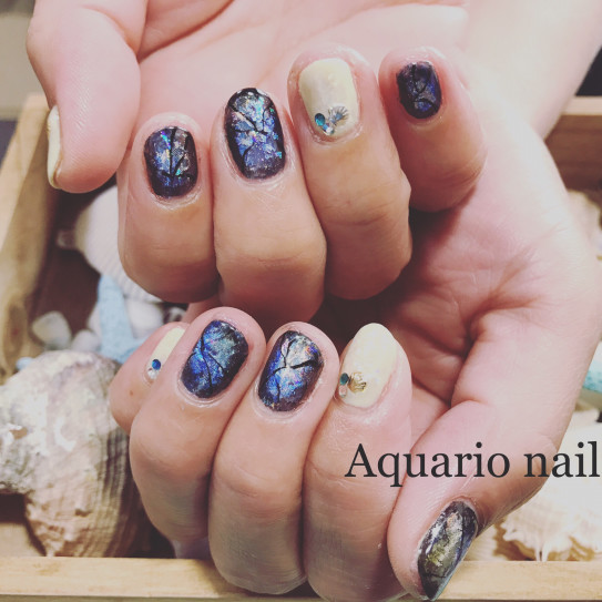 ラブラドライトネイル Aquario Nailsalon