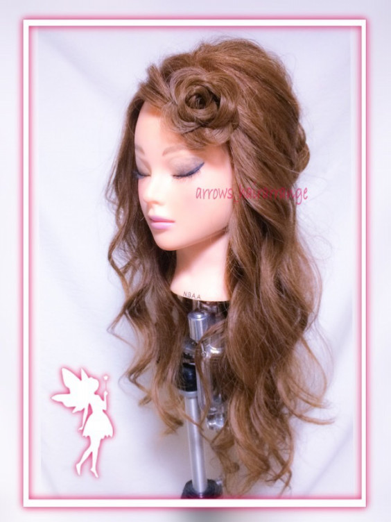 長い前髪の簡単 薔薇ヘアアレンジ Arrows Hairarrange