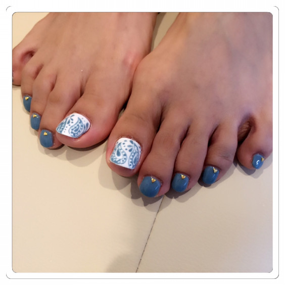 ペイズリー柄フット Plie Nail