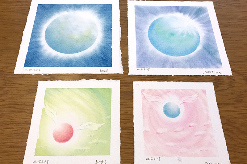 守護天使パステル画１点物[原画]最終値下げ 守護天使パステル画[原画]最終値下げ 【公式通販】