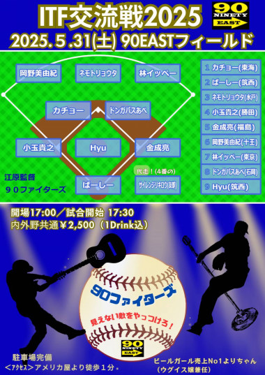 ITF交流戦戦2025 90EASTフィールド