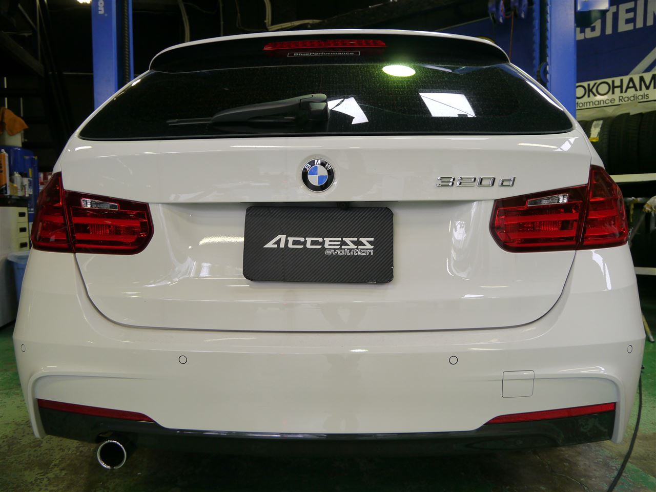 F30 320dなお客様に、Mパフォマフラーカッターでござい