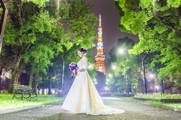 夜景ロケーションフォト Trickster Wedding Blog ウェディングフォトグラファーの美しい撮影記録