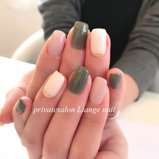シンプル秋ネイルとmyフットネイル Privatesalon Liange Nail