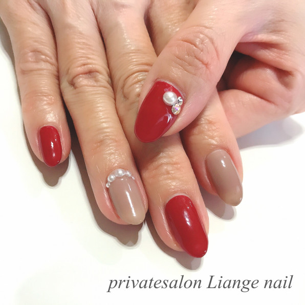 ボルドーネイル Privatesalon Liange Nail