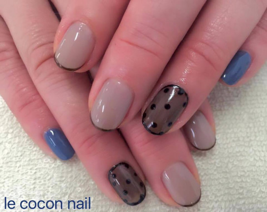 色っぽい シースルーネイル Le Cocon Nail