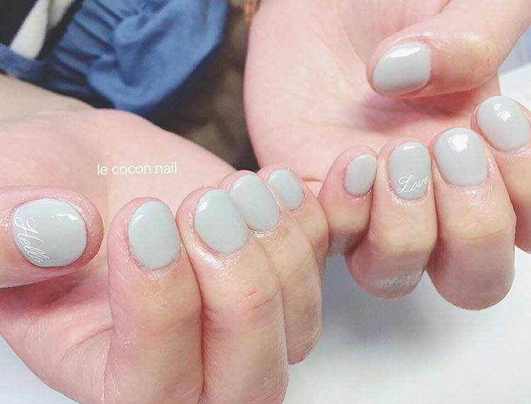 オフィス向けショートネイル Le Cocon Nail