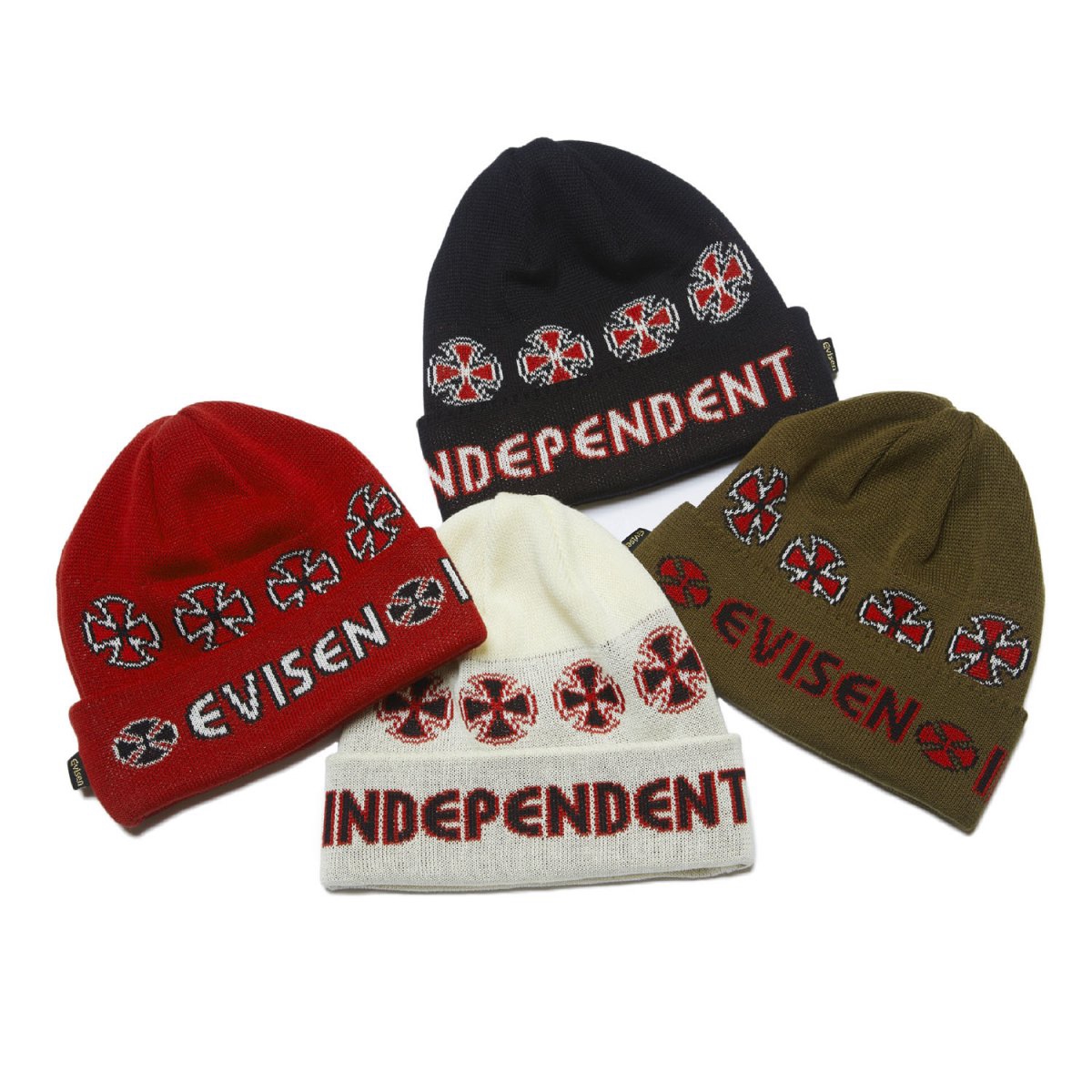 81land古着INDEPENDENT × Evisen Skateboards コラボビーニー - ニット